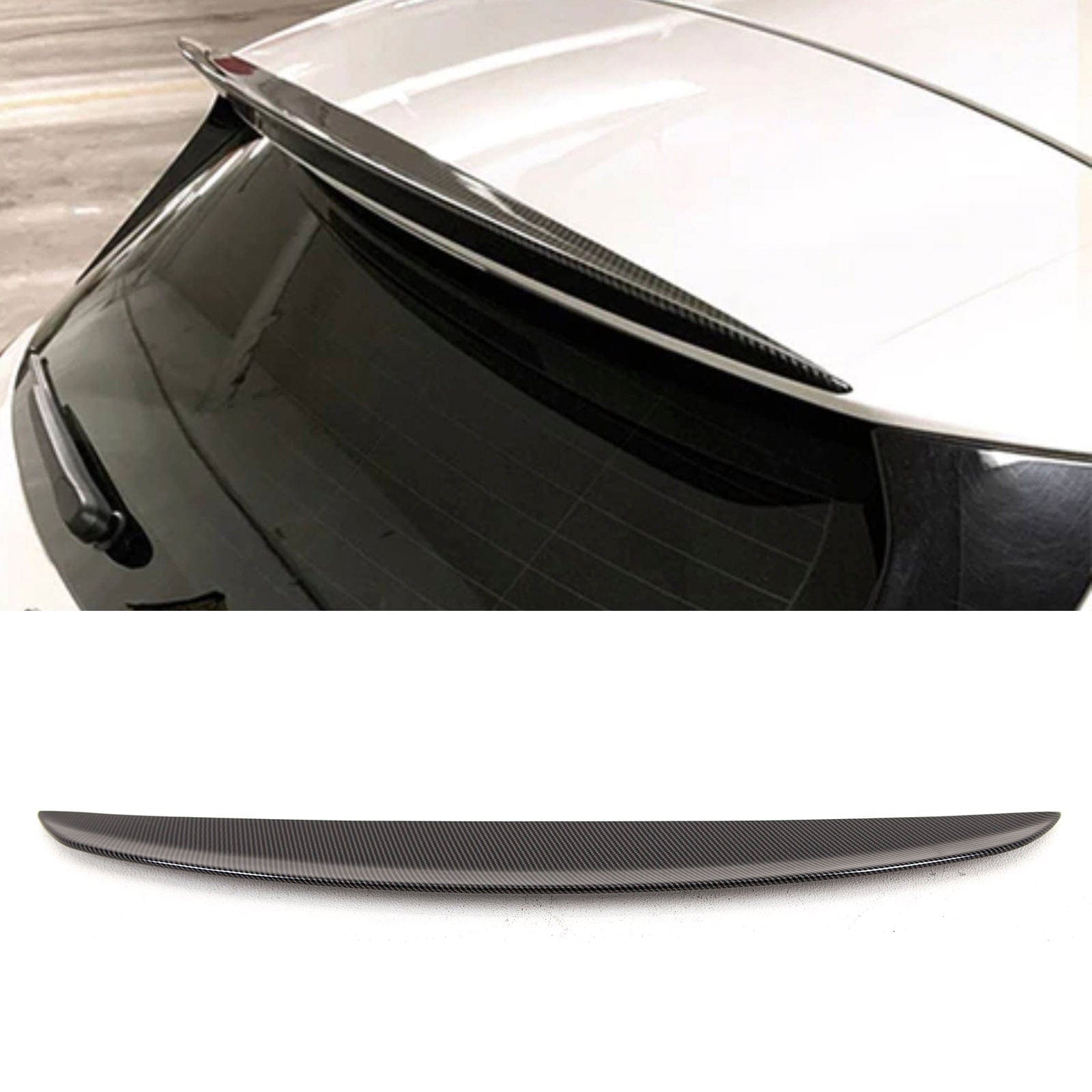 BZ5135 Mercedes A Class W177 2018- Rear Roof Boot Lip Spoiler AMG A35 A45 Style Carbon Look