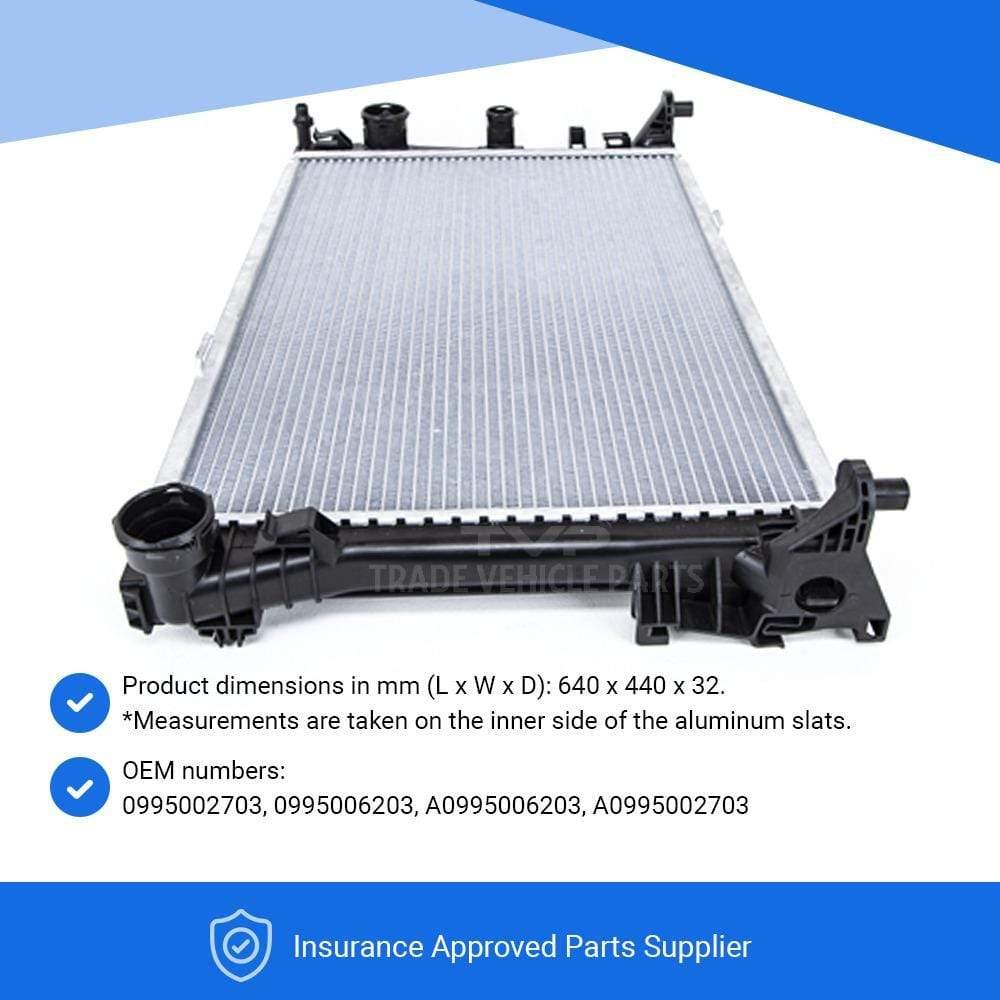 Fits Mercedes E- Class W212 2013-2017 Radiator ( E 180, E220 Cgi, E 250 ...