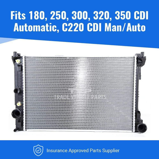 Fits Mercedes W204 07-14 Radiator C 180 220 250 300 320 350 Cdi Man/Auto W/Wo A/C - image 2