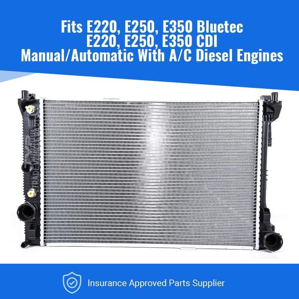 Fits Mercedes E-Class C207 2009-2017 Radiator (E 220 Bluetec, E 220 Cdi ...