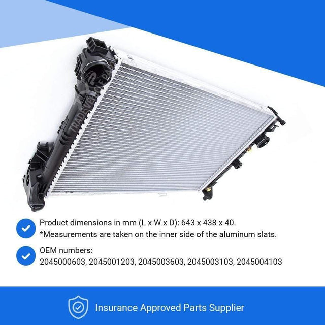 Fits Mercedes E-Class W212 2009-2016 Radiator (E 200 Bluetec, E 200 Cdi, E 220 Bluetec, E 220 Cdi, E 250 Bluetec, E 300 Bluetec, E 300 Cdi, E 350 Bluetec, E 350 Cdi, E 250 Cdi) (Manual/Auto) (With/Without Ac) - image 5