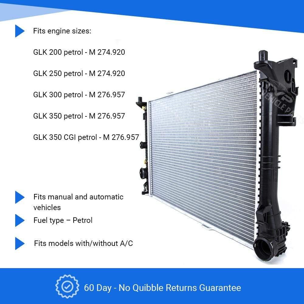Fits Mercedes Glk X204 2009-2015 Radiator ( Glk 200, Glk 250 Man/Auto ...