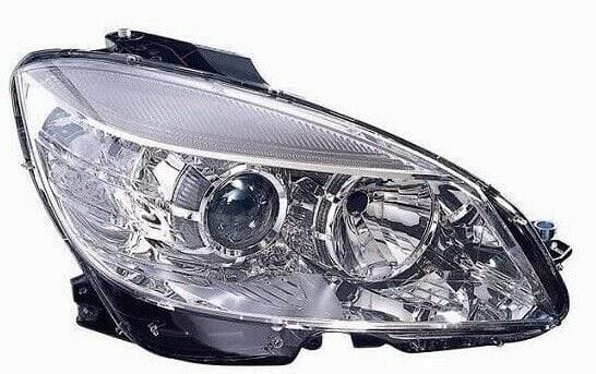 Fits Mercedes C Class W204 2007-2011 Saloon Headlight Headlamp W/ Motor Driver O/S - image 2