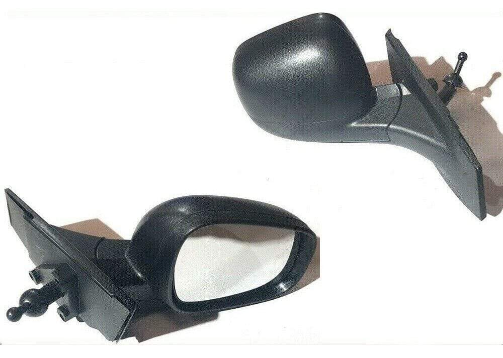 Chevrolet Spark 2010- Door Wing Mirror Manual Black Textured Driver Side