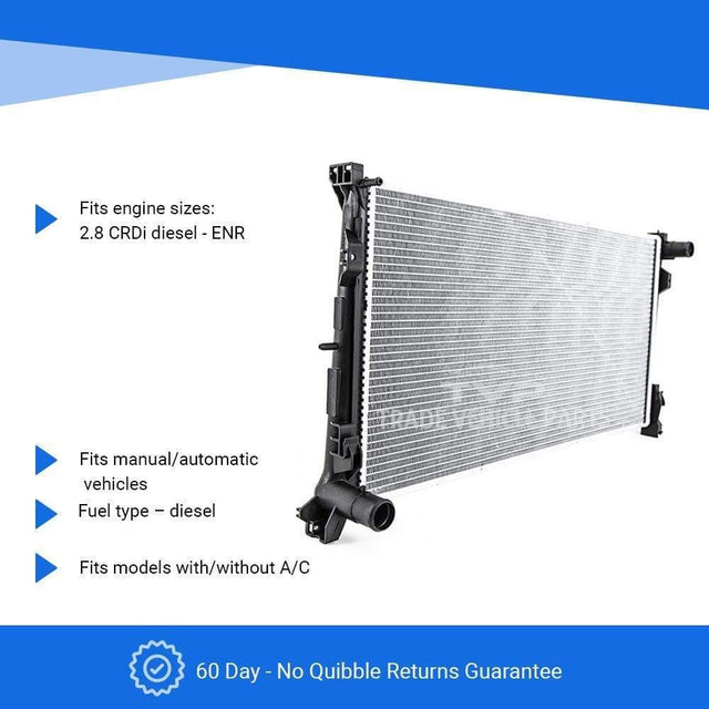 Fits Chrysler Voyager 2005-2008 Radiator (2.8 Crdi) (Manual/Automatic) (With/Without Ac) - image 4