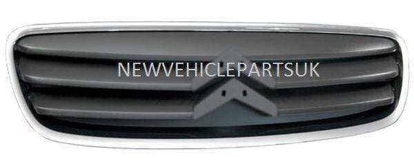 Citroen C2 2008-2010 Front Top Main Centre Grille Chrome & Black Closed Type