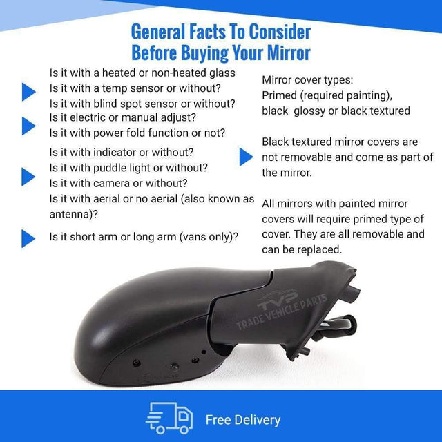 Fits Citroen C3 2002-2009 Door Wing Mirror Electric Heated With Temp Sensor Driver Side - image 4