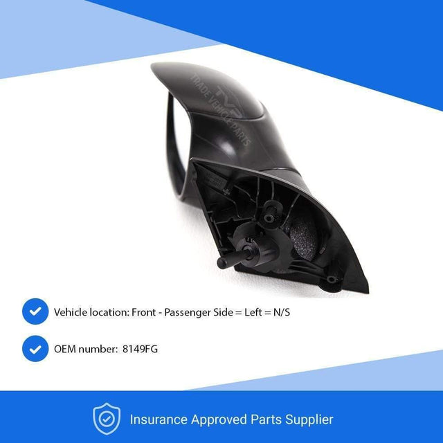 Fits Citroen C3 2002-2009 Door Wing Mirror Manual Passenger Side - image 5