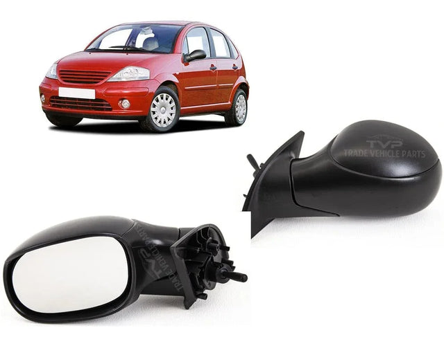 Fits Citroen C3 2002-2009 Door Wing Mirror Manual Passenger Side - image 3