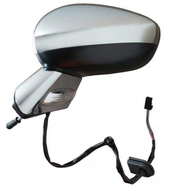 Citroen C3 2010-2016 Door Wing Mirror Electric Chrome Cover & Base Indicator Passenger Side