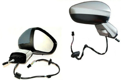 Fits Citroen C3 2010-2016 Door Wing Mirror Electric Chrome Cover & Base Indicator Temp. Sensor Driver Side - tradevehicleparts.co.uk