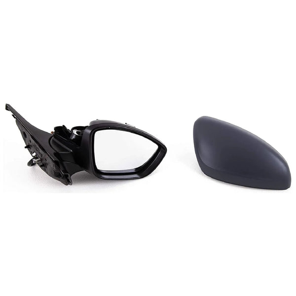 Fits Citroen C3 2017- Door Wing Mirror Electric Heated Primed Cover With Indicator Lamp Temperature Sensor Driver Side