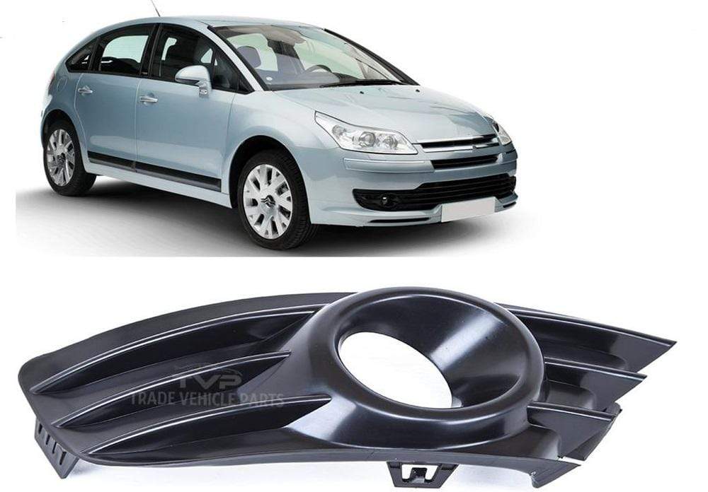 Citroen C4 2004-2008 Front Bumper Fog Grille Driver Side With Fog Hole 