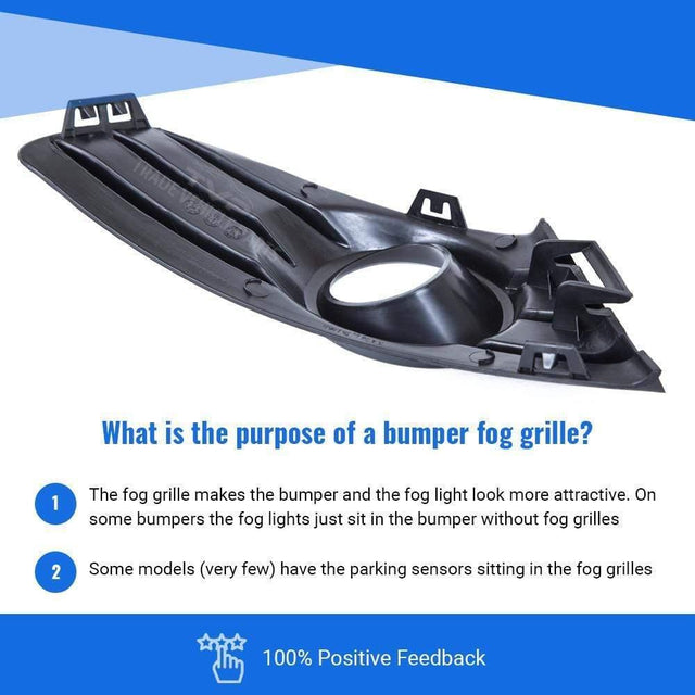 Fits Citroen C4 2004-2008 Front Bumper Fog Grille Driver Side With Fog Hole  - image 6