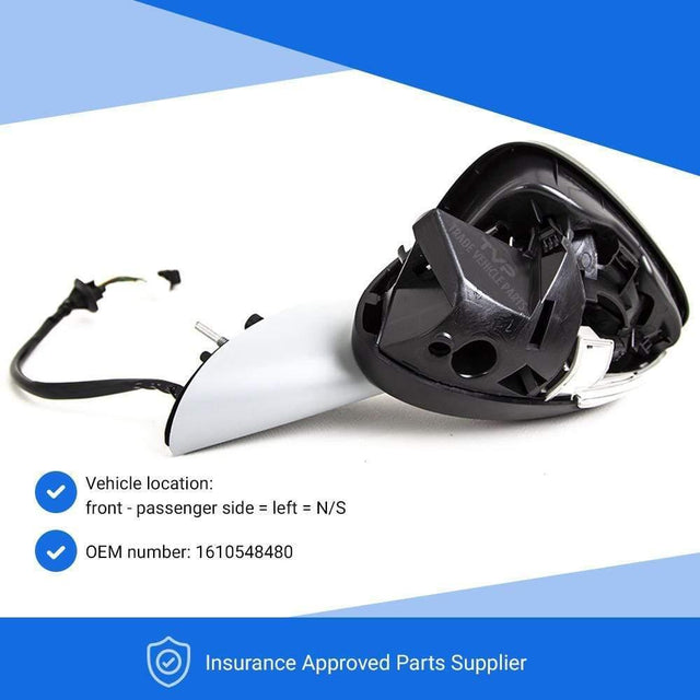 Fits Citroen C4 Grand Picasso 2013- Door Wing Mirror Electric Heated Powerfold Primed Cover W/ Indicator & Foot Light Passenger Side - image 3