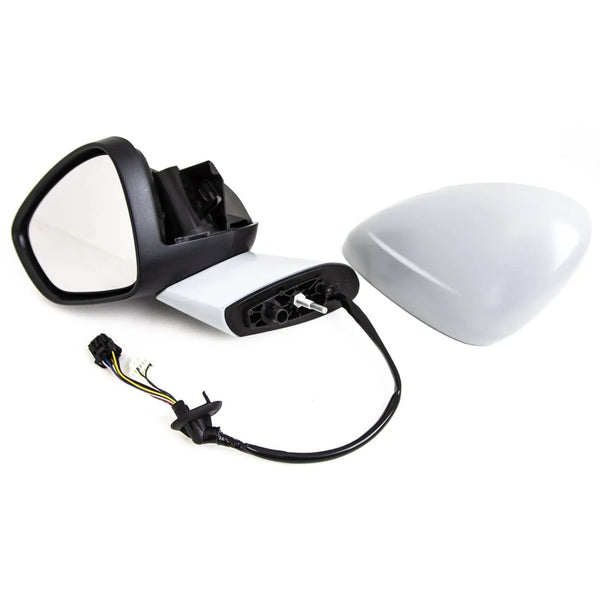 Fits Citroen C4 Grand Picasso 2013- Door Wing Mirror Electric Heated Powerfold Primed Cover W/ Indicator & Foot Light Passenger Side