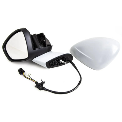 Fits Citroen C4 Grand Picasso 2013- Door Wing Mirror Electric Heated Powerfold Primed Cover W/ Indicator & Foot Light Passenger Side - tradevehicleparts.co.uk