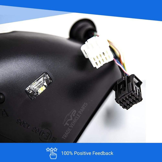 Fits Citroen C4 Grand Picasso 2013- Door Wing Mirror Electric Heated Powerfold Primed Cover W/ Indicator & Foot Light Temp Sensor Driver Side - image 8