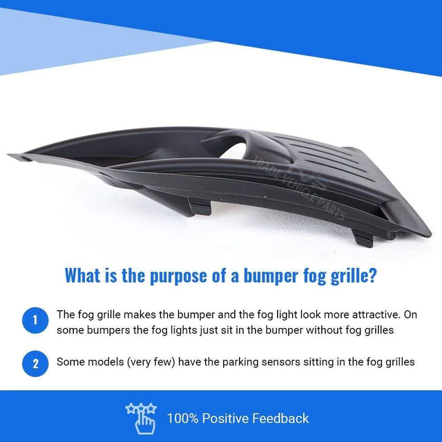 Fits Citroen C4 Picasso 2006-2013 Front Bumper Fog Grille With Fog Lamp Hole Primed Passenger Side - image 3