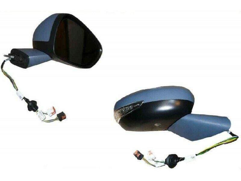 Citroen C4 Picasso 2013- Door Wing Mirror Electric Heated Powerfold Primed Cover W/ Indicator & Puddle Light Temperature Sensor Driver Side