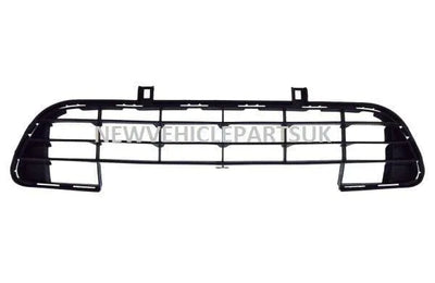 Fits Citroen C3 2005-2010 Front Lower Centre Bumper Grille Mat-Black Not Vtr Models - tradevehicleparts.co.uk