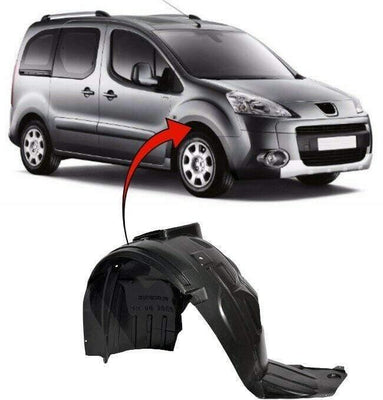 Fits Peugeot Partner 2008-2018 Front Wing Splash Guard Arch Liner Driver Side - tradevehicleparts.co.uk