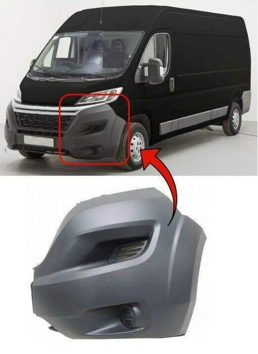 Fits Citroen Relay 2014-2017 Front Bumper End Corner No Fog Hole Passenger Side