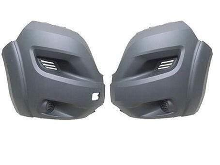Fits Fiat Ducato 2014- Front Bumper End Corner Pair Left & Right Mat Dark Gray