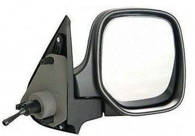 Fits Peugeot Partner 1996-2008 Door Wing Mirror Manual Black Driver Side - image 2