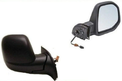 Fits Peugeot Partner 2008-2012 Door Wing Mirror Heated Electric Black Driver Side - tradevehicleparts.co.uk