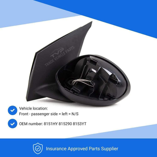 Fits Citroen C1 2005-2014 Door Wing Mirror Manual Primed Left Side - image 3