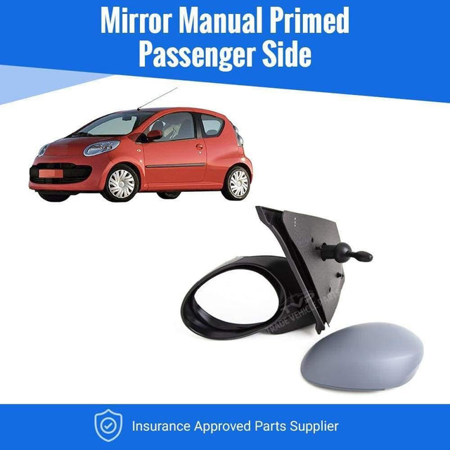 Fits Citroen C1 2005-2014 Door Wing Mirror Manual Primed Left Side - image 2