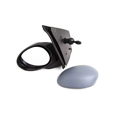 Fits Peugeot 107 2005-2014 Door Wing Mirror Manual Primed Left Side - tradevehicleparts.co.uk