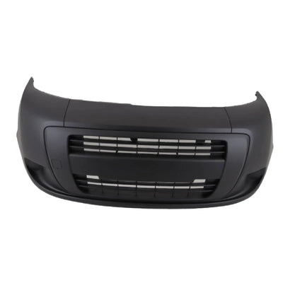 Fits Fiat Fiorino 2008- Front Bumper Primed No Fog Light Holes - tradevehicleparts.co.uk