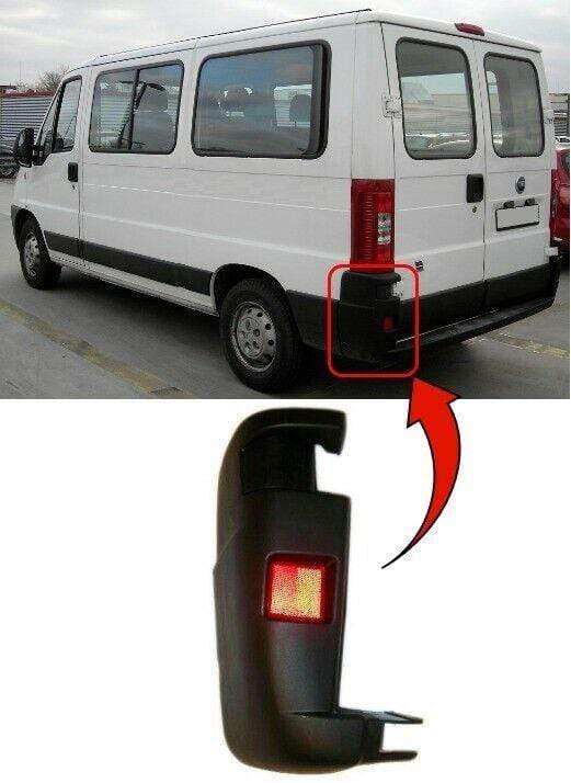 CT4035B Fiat Ducato 2002-2006 Rear Bumper End Corner Passenger Part With Reflector
