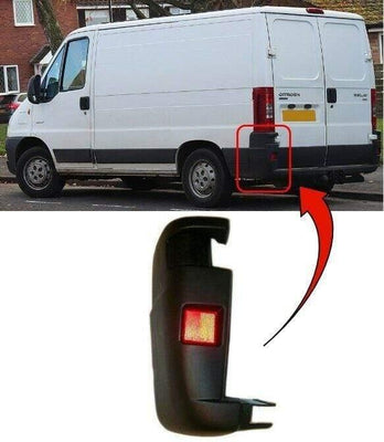 Fits Citroen Relay 2002-2006 Rear Bumper End Corner Passenger Part With Reflector - tradevehicleparts.co.uk