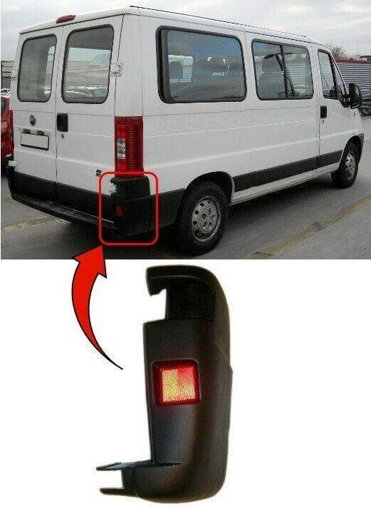 CT4036B Fiat Ducato 2002-2006 Rear Bumper End Corner Driver Part With Reflector