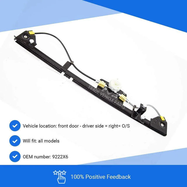 Fits Peugeot Boxer 2006-2014 Front Window Regulator W/O Motor Driver Side - image 2