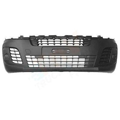 Fits Vauxhall Vivaro 2019-On Front Bumper Mat Black Without Pdc & Fog Lamp Holes - tradevehicleparts.co.uk