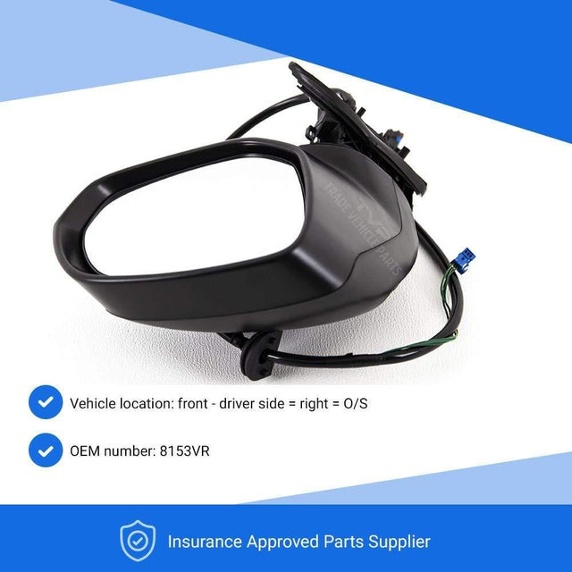 Fits Citroen C4 Picasso 2007-2013 Door Wing Mirror Electric Power Fold Driver Side - image 2