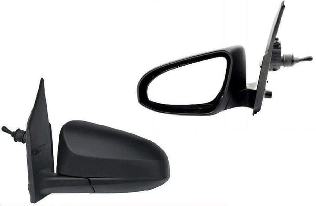 Fits Peugeot 108 2014- Door Wing Mirror Manual Black Textured Passenger Side - image 2