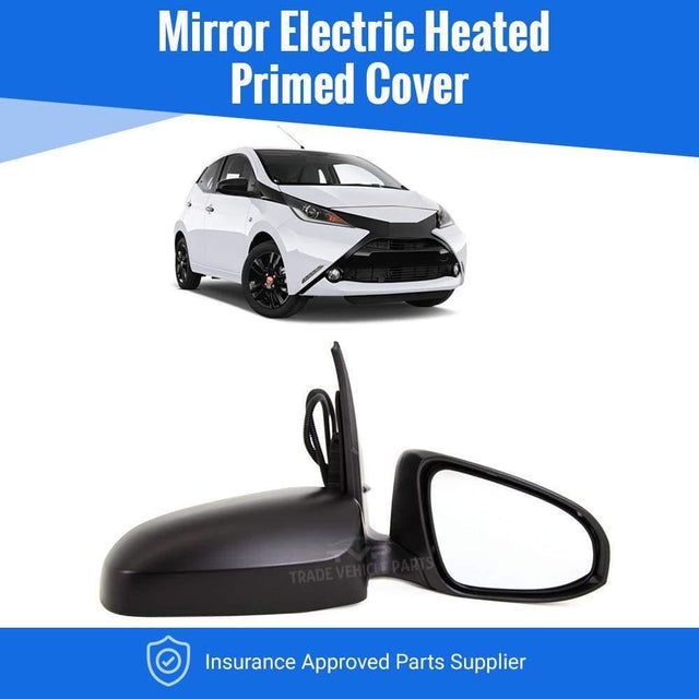 Fits Toyota Aygo 2014- Door Wing Mirror Electric Heated Primed Cover Driver Side 5 Pins - image 2