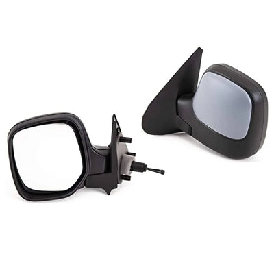 Fits Peugeot Partner 1996-2008 Door Wing Mirror Manual Primed Passenger Side - tradevehicleparts.co.uk