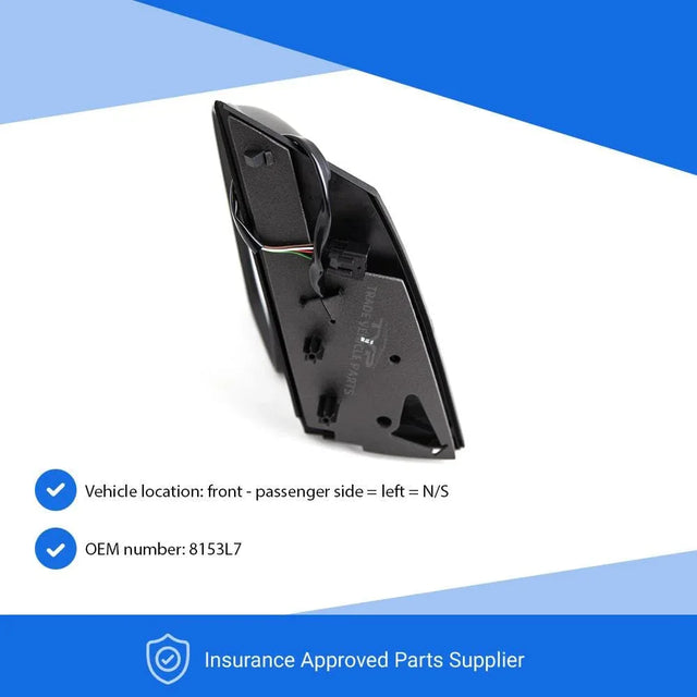 Fits Fiat Scudo 2007-2016 Door Wing Mirror E/H Single Glass Textured Passenger Side - image 3