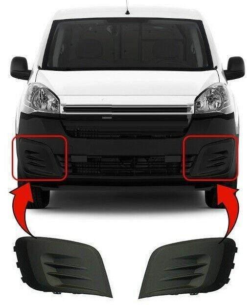 Fits Citroen Berlingo 2015- Front Bumper Fog Grille Without Fog Hole Pair Set Lh Rh - image 2