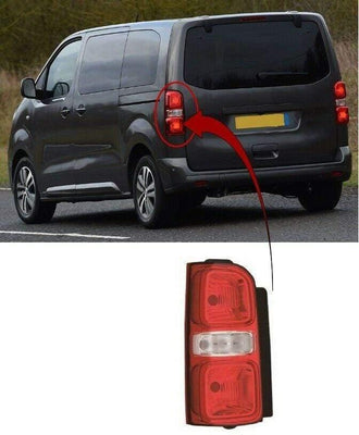 Fits Peugeot Traveller 2016- Rear Light Lamp Passenger Side - tradevehicleparts.co.uk