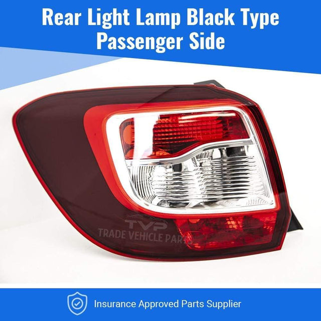 Fits Dacia Sandero Stepway 2013-2017 Rear Light Lamp Black Type Passenger Side - image 2