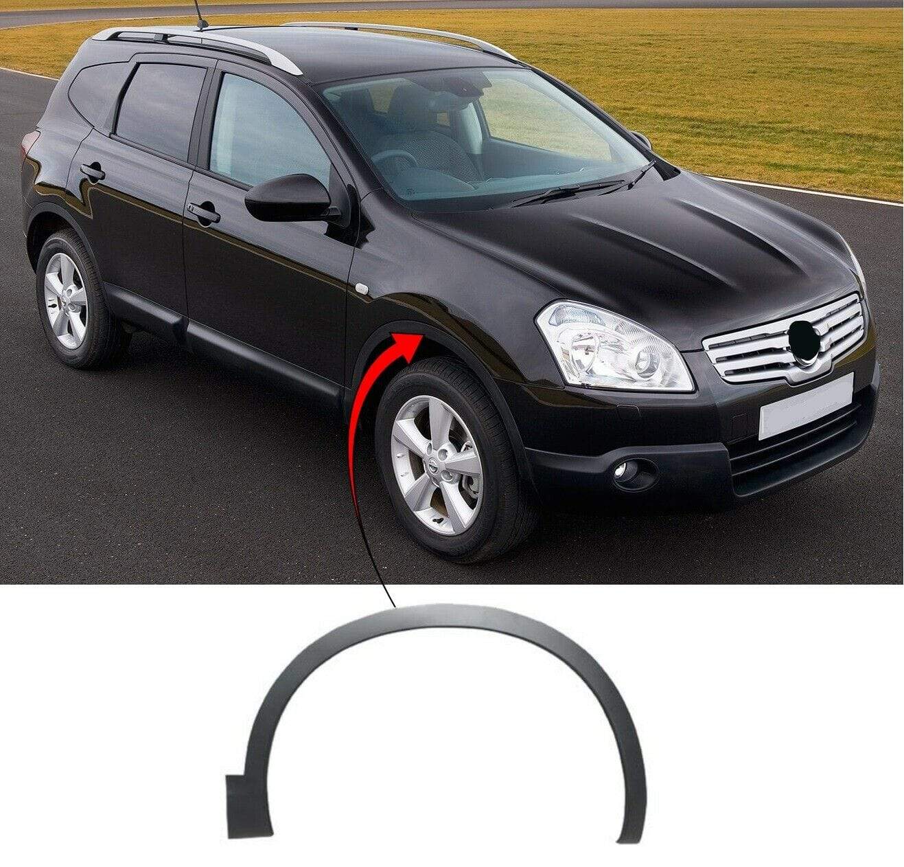 DS1002A Nissan Qashqai+2 2007-2013 Front Wing Arch Moulding Trim Driver Side