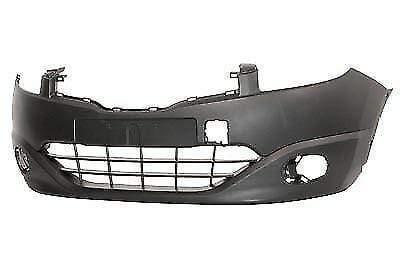 Fits Nissan Qashqai / Qashqai +2 2010-2014 Front Bumper Partially Primed Black No Washer Holes Or Pdc - image 2