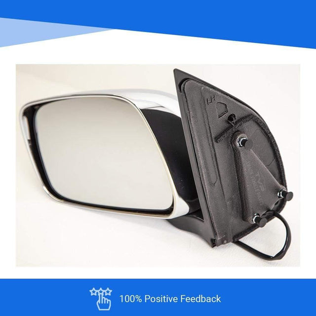 Fits Nissan Navara 2006-2015 Door Wing Mirror Manual Chrome Cover Passenger Side - image 4